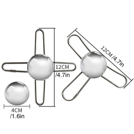 3/4 Forks Stainless Steel Ice Balls Reusable Spherical Whisky Chilling Stones