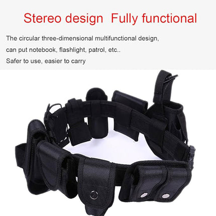 10 in 1 Multifunction Utility Waist Belt with Pouches for Outdoor and Work Use
