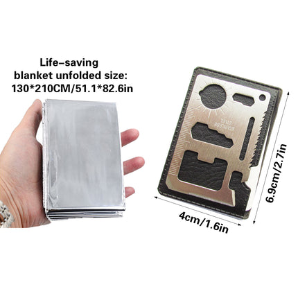 Outdoor Emergency Equipment Set Waterproof For Camping Hiking Adventure Survival