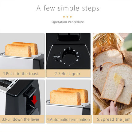 Multifunction Toaster Double Slot Bread Maker Home Kitchen Breakfast Machine