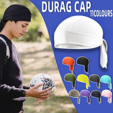 Durag Bandanna Cap Cycling Head Wraps Skull Cap Scarves Caps Motorcycle Sports