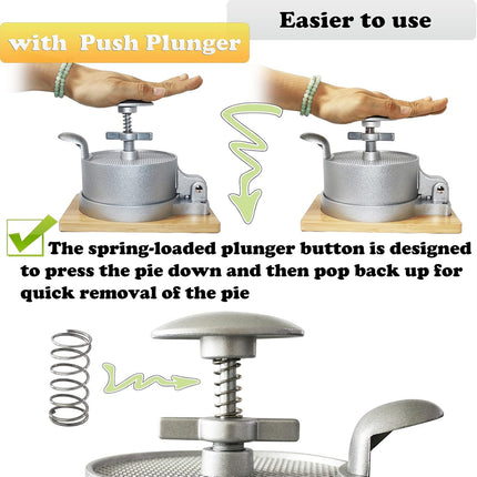 Flip Top Burger Press Meat Patty Maker Mould Filling Tool for Kitchen Hamburger