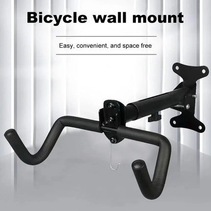 Telescopic Bike Wall Mount Double Hook Padded Frame Hanger