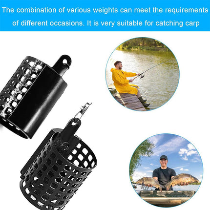 3pcs Bait Cage Attachment Tool Fishing Nesting Device for Outdoor Angling Use