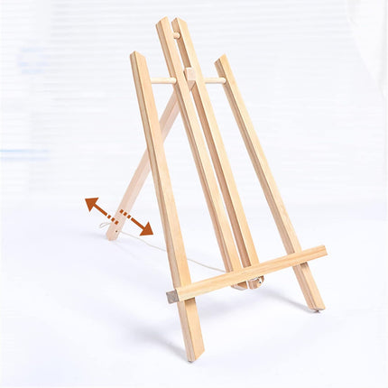 Tabletop Solid Wood Easel Adjustable Height Foldable for Art Sketch Oil Painting