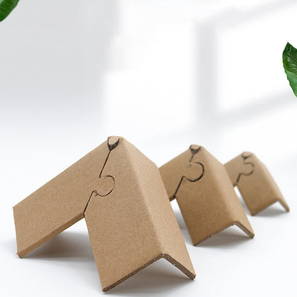 100pcs Kraft Paper Cardboard Corner Protector 90 Degree Angle Guard for Packing