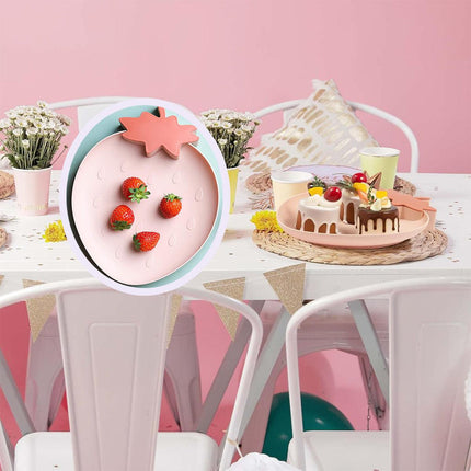 4pcs Fruit Plate Set for Home Living Room Snacks Candy Tray Decorative Use
