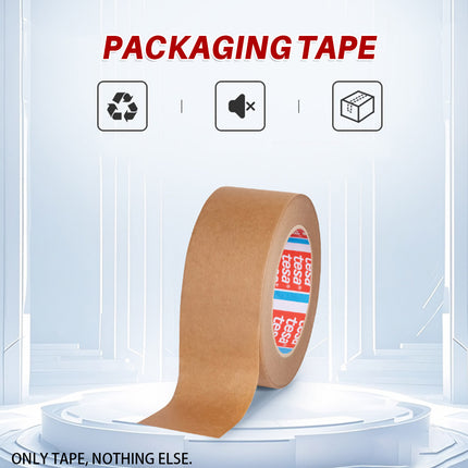 Silent Kraft Paper Carton Packing Tape Hand Tearable High Load