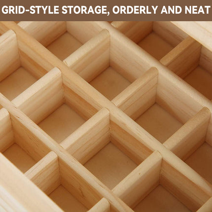 Large Capacity Essential Oil Storage Box 3-Layer Drawers 90 Grids Organizer