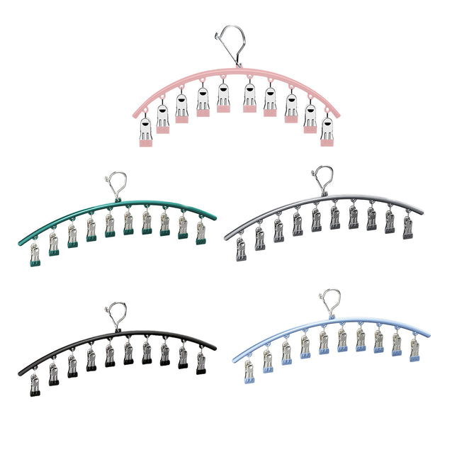 3PCS Windproof Clothes Drying Rack Balcony Hanger Pantyhose Underwear Clips