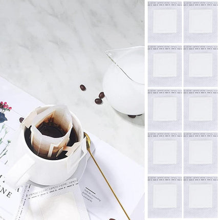 100pcs Hanging Ear Coffee Filter Hand Brew Drip Bag Disposable Coffee Filter