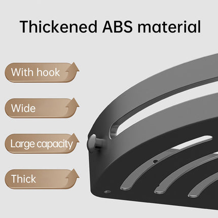 Three-layer Bathroom Triangular Shelf Basic Model Hole-free Storage Towel Rack