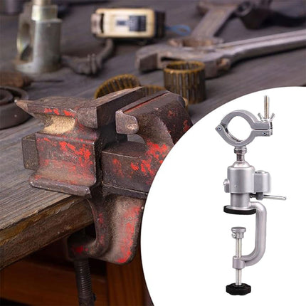 Rotary Bench Vice Mini Drill Clamp Universal Holder Workshop Bracket