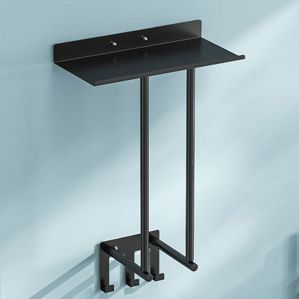 Bathroom Towel Rack Wall Mounted Storage Shelf Multifunction Holder for Toilet