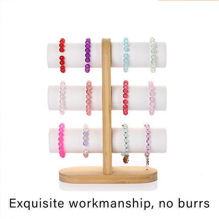 Three Tier Jewellery Display Stand Bracelet Storage Rack Desktop Bracelet Holder
