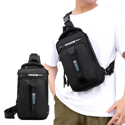 Large Capacity Multi Functional Shoulder Bag with USB Port Water Resistant