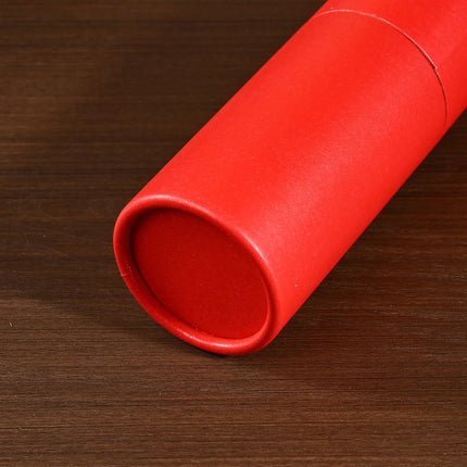 10PCS Gift Wrap Paper Tubes 5.3x36.5cm Red for Arts Crafts Scrapbooking Storage