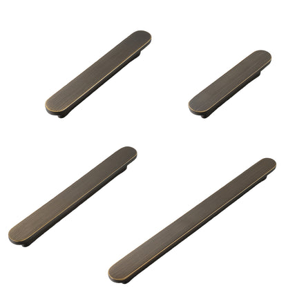 Simple Door Handle Cabinet Pull Knob Wardrobe Handle 4 Size Brass Kitchen