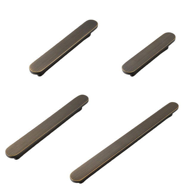 Simple Door Handle Cabinet Pull Knob Wardrobe Handle 4 Size Brass Kitchen
