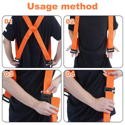 8 Pieces Household Portable Moving Straps Adjustable For Carrying Furniture