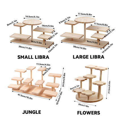 Desktop Storage Rack Wooden for Office Home Supplies Stationery Plants Display