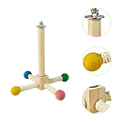 Parrot Toy Rotating Station Stand for Parrots Cockatiel Bird For Small Birds