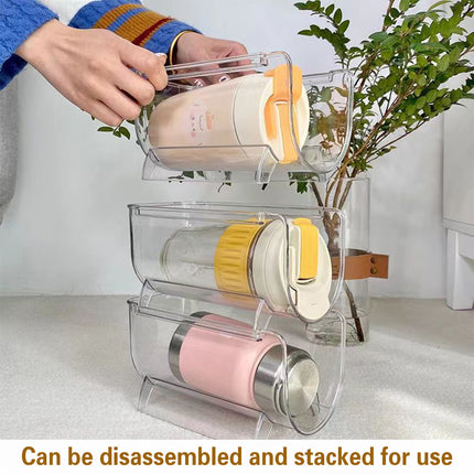 Water Cup Storage Rack Multi Layer Transparent Clear Space Saving Durable
