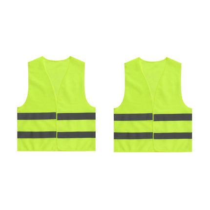 2PCS Reflective Safety Vest Lightweight High Visibility for Road Construction