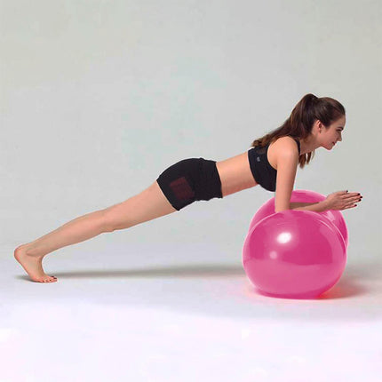 Thickened Capsule Shape Yoga Pilates Ball Anti Burst Fitness Stability Trainer with Pump