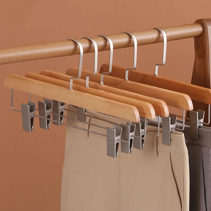 10PCS Home Trouser Rack Hanging Pant Clips Clothing Organizer Wardrobe Hanger