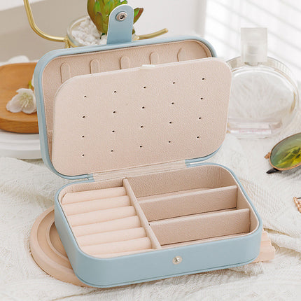 Jewelry Storage Box Travel Mini Case Portable Small Organiser for Rings Earrings