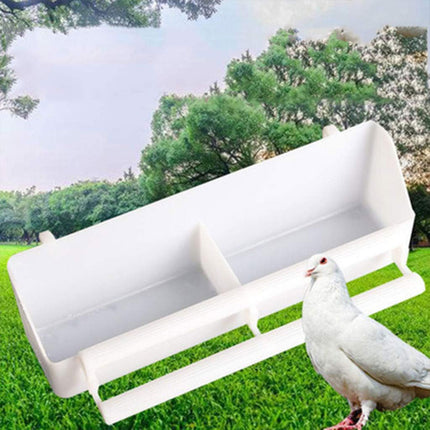 2pcs Plastic Parrot Feeder Bird Cage Feeding Food Container Bird Hanging Bowl