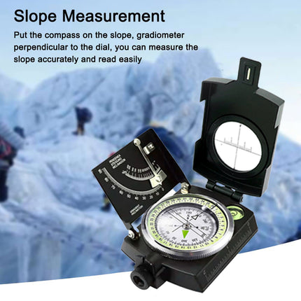 Multi-Function High Precision Compass Sturdy Shockproof for Hiking Camping Travel