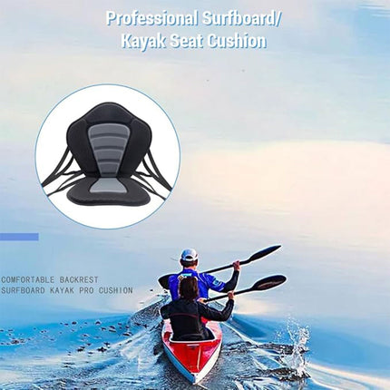 Kayak Seat Cushion Pad Detachable Backrest Paddleboard Surfboard Boat Accessory