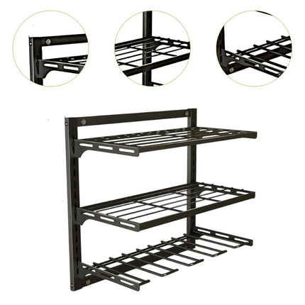 Wall Mounted Electric Drill Tool Rack Garage Screwdriver Storage Organizer