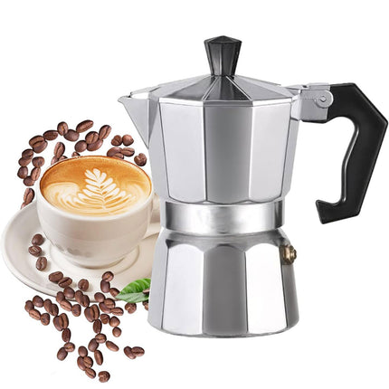 Aluminum Octagonal Mocha Pot European Coffee Utensil Kitchen Coffee Brewing Pot
