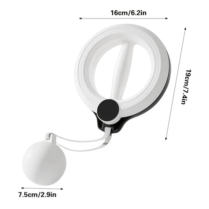 Hand Cranked Hula Hoop Fitness Equipment Arm Training Home Gym Anti Slip Durable