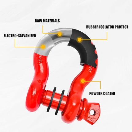 Rescue U Shaped Trailer Unshackle Off Road Vehicle Towing Hook Tow Hitch Tool