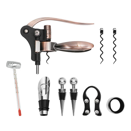 9PCS Wine Bottle Opener Gift Box Set for Home Bar Restaurant Wine Holiday Gift