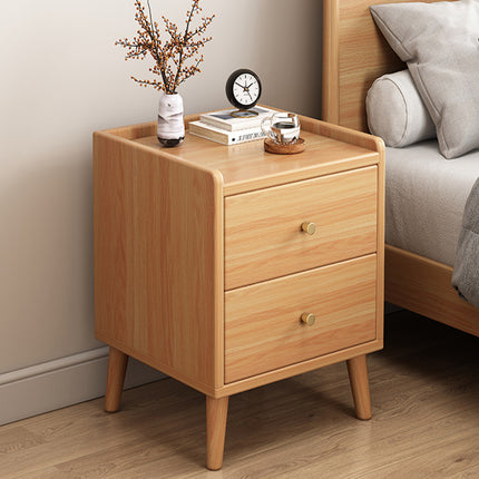 Small Narrow Wooden Bedside Table Cabinet For Bedroom Home Storage Organizer
