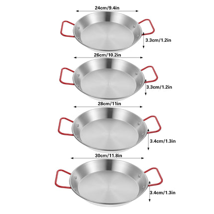 Stainless Steel Seafood Plate with Handle Food-Grade Durable Easy to Clean