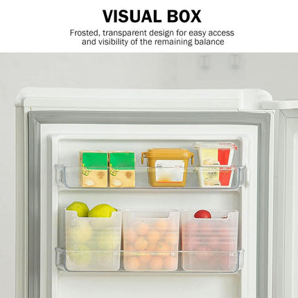6pcs Fridge Organizer Storage Boxes Clear Plastic Refrigerator Sorting Bins
