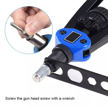 110-Piece Manual Rivet Nut Gun Kit - Hand Riveter Set with Storage Case
