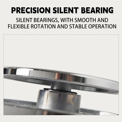 Ceramic Manual Turntable Aluminum Alloy Revolving Stand Double-Sided Usable