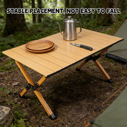 Foldable Camping Table Portable Outdoor Picnic Dining Table X Leg 90×59cm