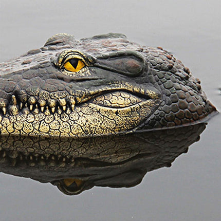 Floating Alligator Head Pond Ornament Garden Pool Animal Decor Simulation Model