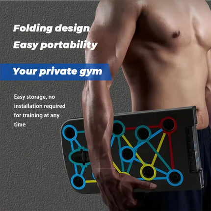 Push Up Board Home Multi Functional Fitness Folding Portable Gym Exercise Tool