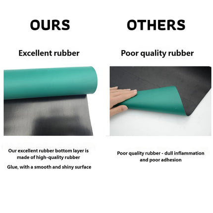 Anti Static Bench Mat 100 x 80cm Green Rubber Work Mat
