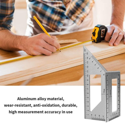 Right Angle Ruler Multifunctional Carpentry Tool Scribing Ruler Combination Tool