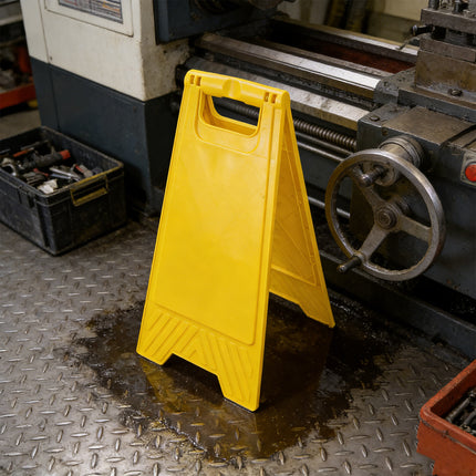 2PCS Caution Warning Signs Standing Floor Sign A Frame Stand Safety Durable